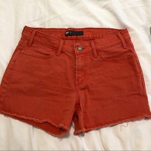 Levi’s orange shorts